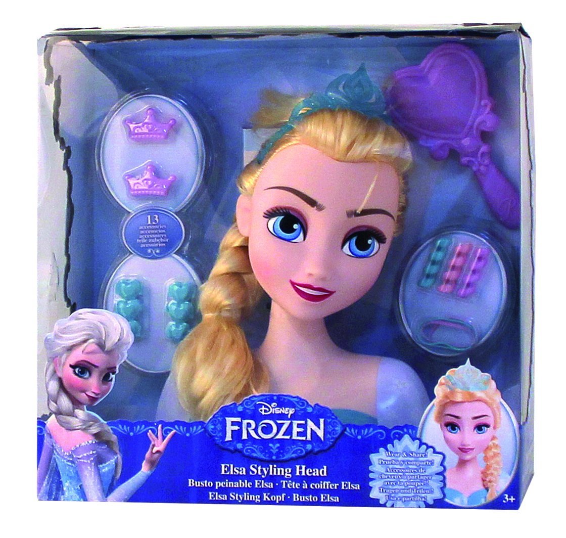 Cabeza para Peinar Disney Frozen Elsa  Juguetería Galaxy Toys