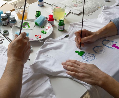 solitario Ocurrencia Afectar DIY de verano: Pintar camisetas a mano para niños ❤️