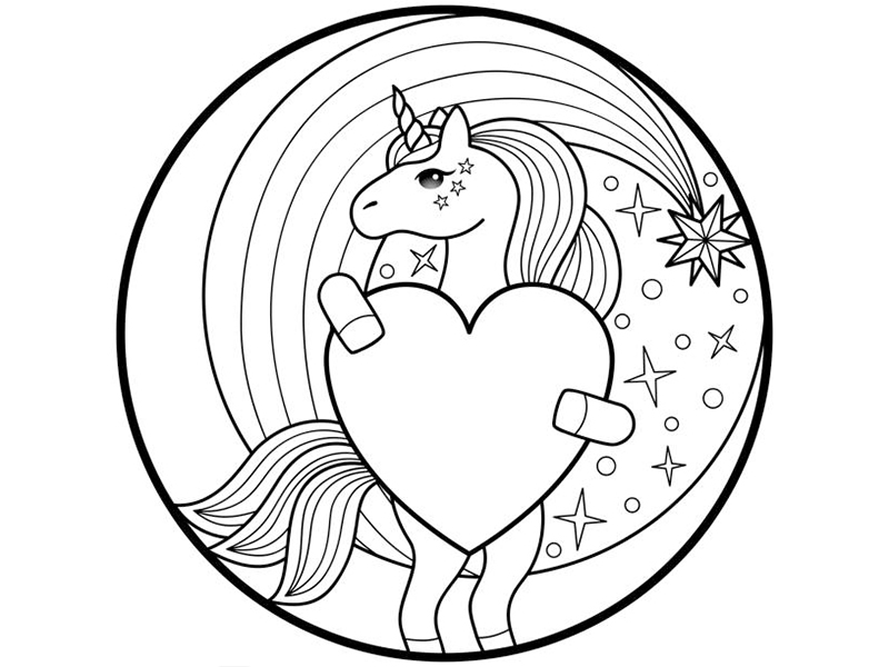 dibujos de unicornios para colorear