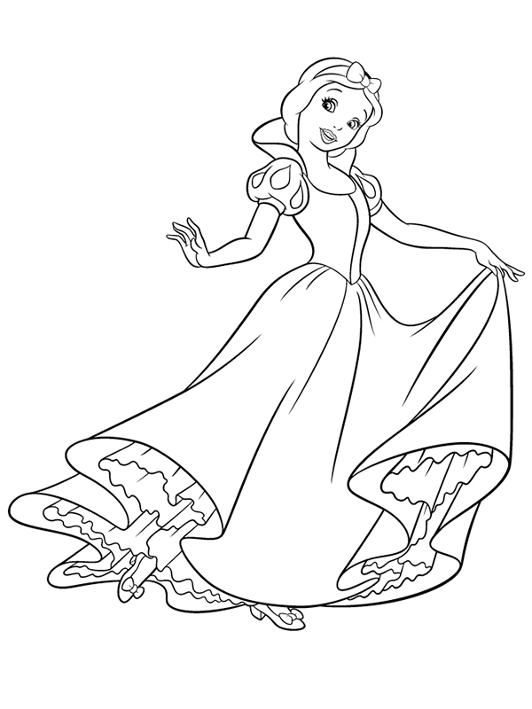 dibujo de princesa para imprimir