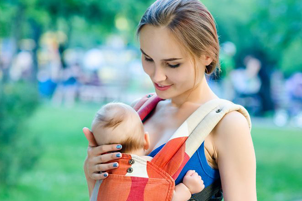 Pasear con un bebé de una semana